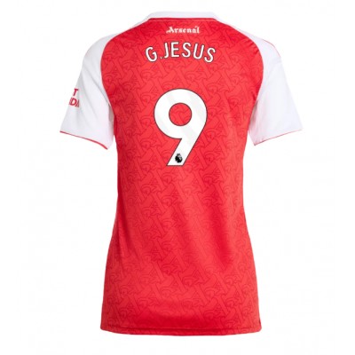 Ženski Nogometni dresi Arsenal Gabriel Jesus #9 Domači 2025-26 Kratek Rokav Ženski Nogometni dresi Arsenal Gabriel Jesus #9 Domači 2025-26 Kratek Rokav